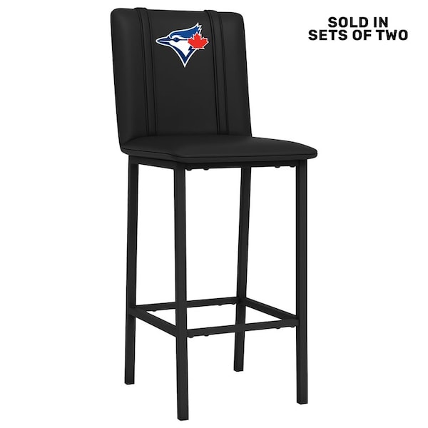 Dreamseat Bar Stool 500 with Toronto Blue Jays Secondary, 2PK XZ500BSDBLK-PSMLB22083A - main